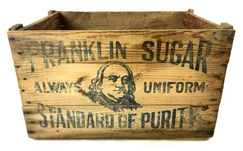 franklin sugar crate for sale 